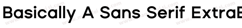 Basically A Sans Serif ExtraBold字体转换